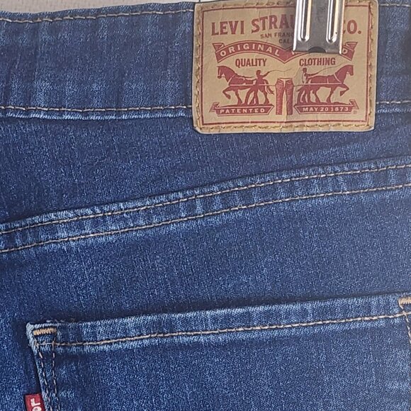 Levi Strauss Medium Wash 711 Skinny Stretch Cotton Poly Elastane Jean Sz W28 L30 - Picture 10 of 16